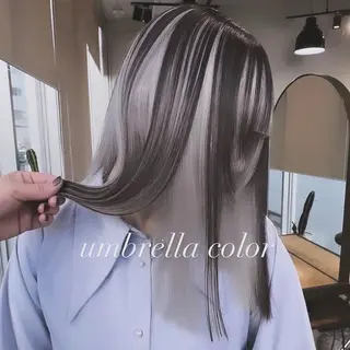 セミロング カラー 💜ハイトーン💛 マジカルかいちゃんのヘアスタイル