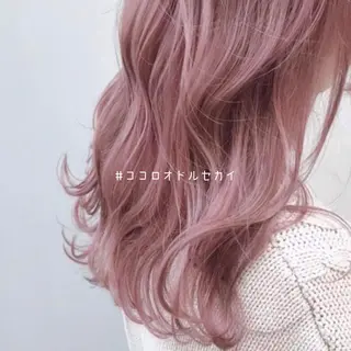 セミロング カラー teddy所属・韓国レイヤー//ブラ ウンカラー🐼メイのヘアスタイル