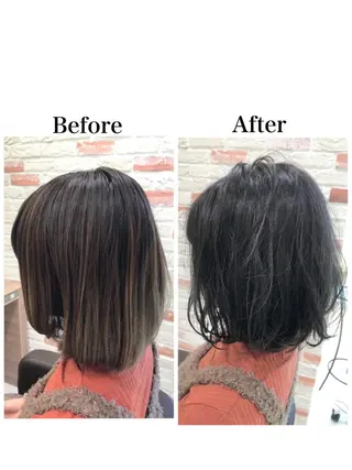 ミディアム 新宿 木下拓哉のヘアスタイル