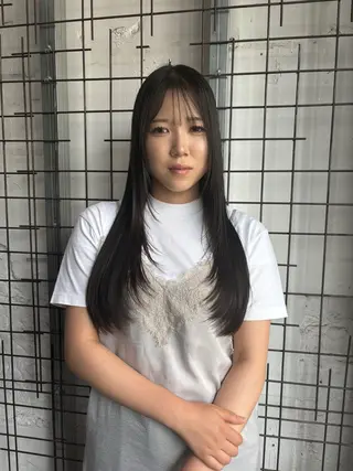 ロング カラー AYANE 韓国ヘア /レイヤーカットのヘアスタイル