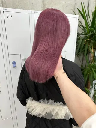 セミロング カラー tint by alo bleach 大阪梅田【ティントバイアロブリーチ】所属・✨武内凌太✨ カットモデル募集のヘアスタイル