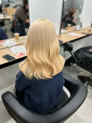 ロング カラー ヘアアレンジ トレンドモテカラー 🩷色落ちまで可愛くのヘアスタイル