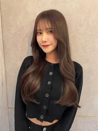 ロング カラー 韓国ヘア🤍顔周り/ 髪質改善✨/林遼一郎のヘアスタイル