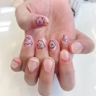 ネイル 韓国風✨髪質改善✨ 縮毛矯正✨松浦知奈美のヘアスタイル