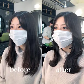 セミロング トレンドヘア🌿 chinariのヘアスタイル