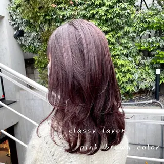 セミロング MOOD,所属・レイヤーカット/銀座 TAROのヘアスタイル