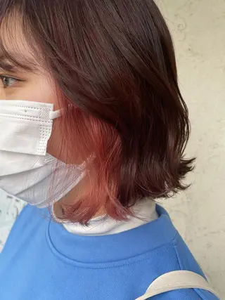 ミディアム しもかわ かほのヘアスタイル