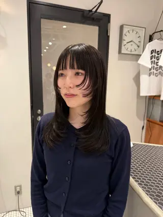 ロング コノカ暖色カラー/ 透明感カラーのヘアスタイル