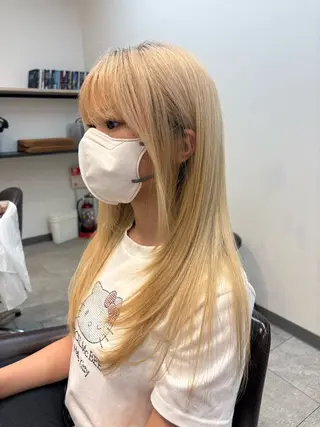 ロング neaf 六本木店所属・六本木🩷ハイライト 望月彩音のヘアスタイル