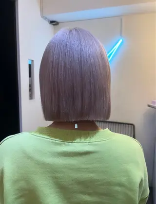 ミディアム カラー ハイトーンヘアセット 🦋yuri🦋のヘアスタイル