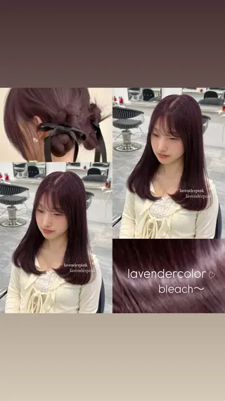 セミロング カラー ParveMix ♡白神みやびのヘアスタイル