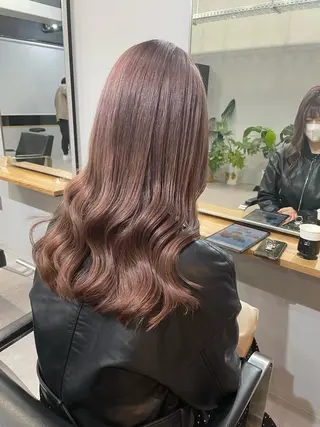 ロング カラー ミルクティーベージュ ❤︎レイヤー　MIAのヘアスタイル