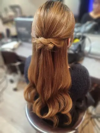 ロング ヘアアレンジ サロンソレイユ(マツ エク/ヘアセット)のヘアスタイル