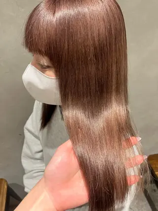 ロング 髪質改善/縮毛矯正 艶カラー/珠聡のヘアスタイル