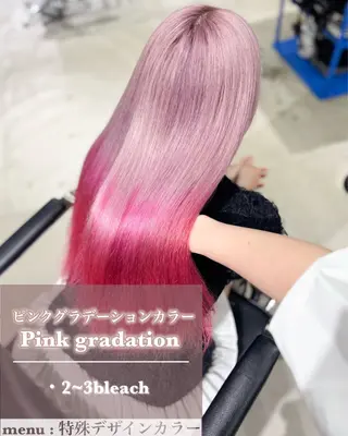 カラー ヘアアレンジ 艶髪ハイトーン/ ブロンド/Nagiのヘアスタイル