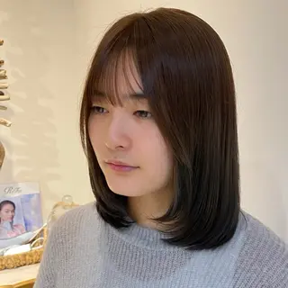 ミディアム カラー メンズカット募集中 🌷🫧森山彩音のヘアスタイル