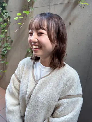 ショート カラー パーマ 大橋 芽衣のヘアスタイル