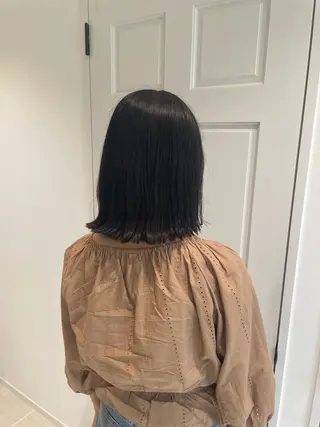 ミディアム ボブ／ブリーチカラー ／ゆづき🌟のヘアスタイル