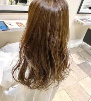 ロング カラー 巻ける縮毛矯正/艶 カラーchika🩵のヘアスタイル