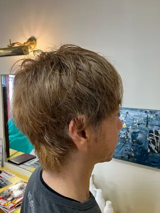 ショート カラー メンズ 横田 尚登のヘアスタイル