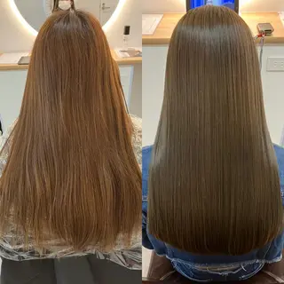 ロング カラー ヘアアレンジ キッズ 関内　髪質改善　特化 re:Magoのヘアスタイル