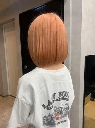 ミディアム 奈良一番ミルクティー ベージュしています⭐のヘアスタイル