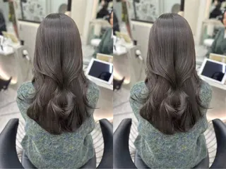 セミロング カラー ミディアムレイヤー 特化/吉村　清志のヘアスタイル