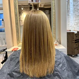 セミロング パーマ fiica (フィーカ)所属・金子侑史 /縮毛矯正の人のヘアスタイル