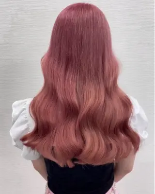 ロング カラー 🎀愛されピンク ラベンダー💜ゆいのヘアスタイル