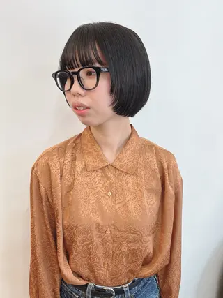 ショート ぱつっとボブ/ショ ート/タカダアスミのヘアスタイル