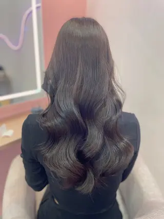 ロング カラー wixy    mimi所属・透明感カラーの人 ベージュの王様のヘアスタイル