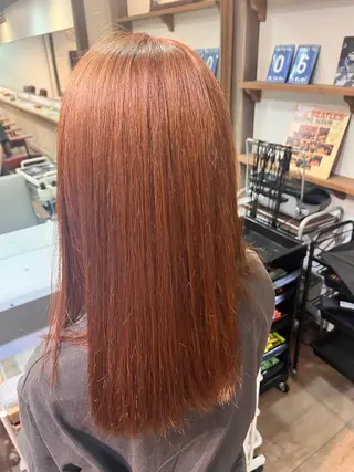 セミロング カラー 臺 佳連のヘアスタイル