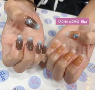 ネイル iiloo aromaworksのネイルデザイン