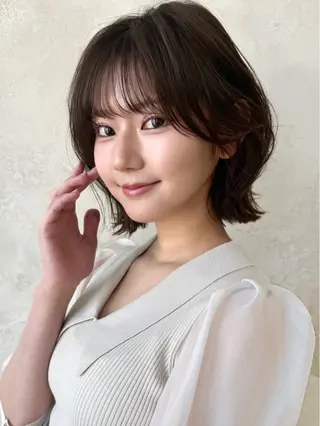 新宿/レイヤー 顔周りカット溝手優太のヘアスタイル