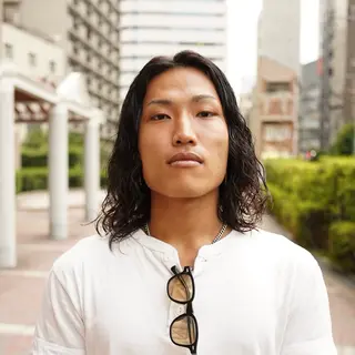 ロング パーマ メンズ GAKU 岳人のヘアスタイル