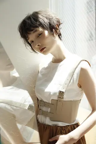 ショート カラー ヘアアレンジ 雪本 愛のヘアスタイル