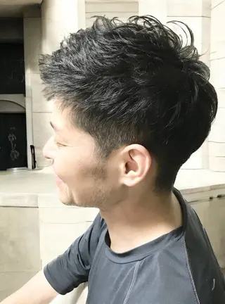 ショート KenIchi施術者 1%未満ドライカットのヘアスタイル