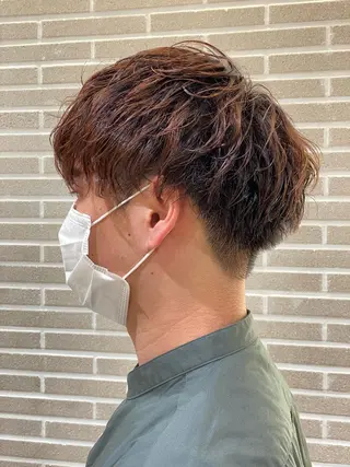 パーマ メンズ 赤本悠斗波巻きパーマ メンズパーマのヘアスタイル