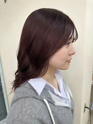 セミロング カラー 髪質改善/レイヤー/ 艶髪🎀ayaneのヘアスタイル