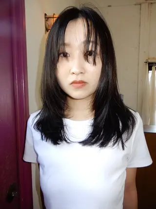 ロング カラー DENhairdesign所属・おざき ともかのヘアスタイル
