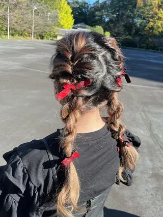 ロング mee.所属・カットモデル募集中 / ベージュ/あづきのヘアスタイル