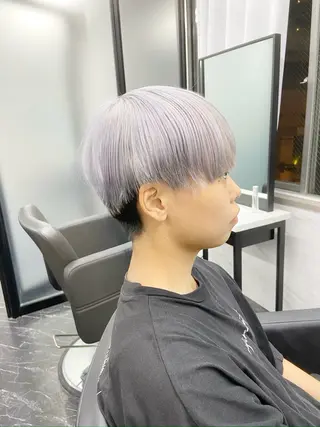 ショート カラー メンズ ミルボンAujua認定サロン Ria OSAKA 梅田所属・メンズ、エクステ特化 Ryuのヘアスタイル