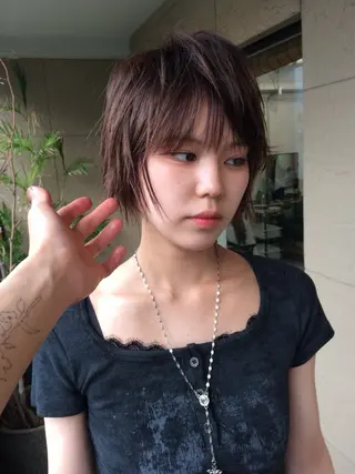 ショート カラー メンズ SALOWIN原宿iori店 1F所属・ﾃﾞｻﾞｲﾝｶﾗｰ /ﾕｳﾀﾏﾝ👽のヘアスタイル