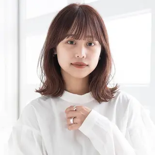 ミディアム カラー 自由が丘×似合わせ ディレクター枦山大将のヘアスタイル