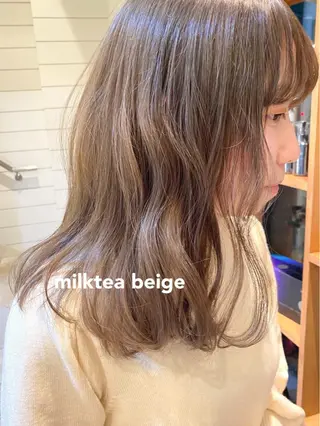 ミディアム カラー 赤み消し/透明感 🪽◝✩ 武者春花のヘアスタイル