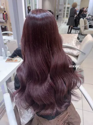 ロング カラー Euphoria 銀座所属・🎀𝐧𝐚𝐨🎀 ピンク/ハイトーンのヘアスタイル