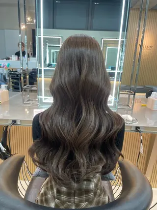 ロング カラー ブリーチなしWカラー ヘアセット🎀はるかのヘアスタイル