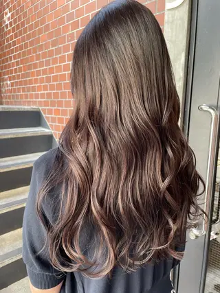 ロング カラー 京都美容師 塩のヘアスタイル