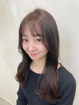 セミロング カラー ヘアアレンジ AO hair studio所属・minami ♡のヘアスタイル