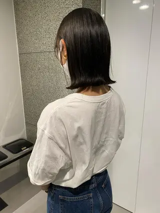 ミディアム カラー Pros所属・nana/レイヤー /酸性ストレートのヘアスタイル